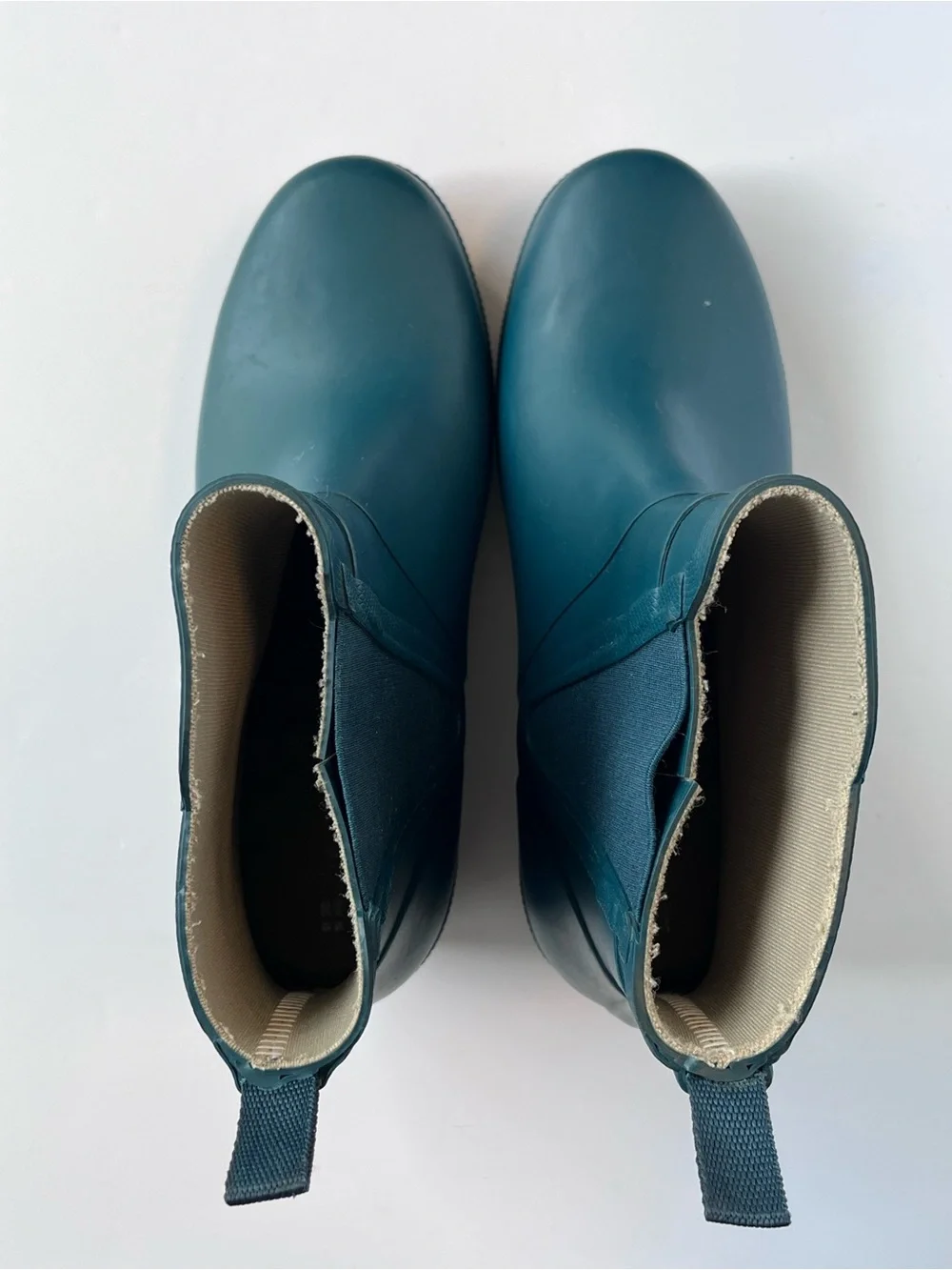 TRETORN Emma Wedge Rain Boots Teal Green Gum Sole Women’s EU 37 US 6-6.5